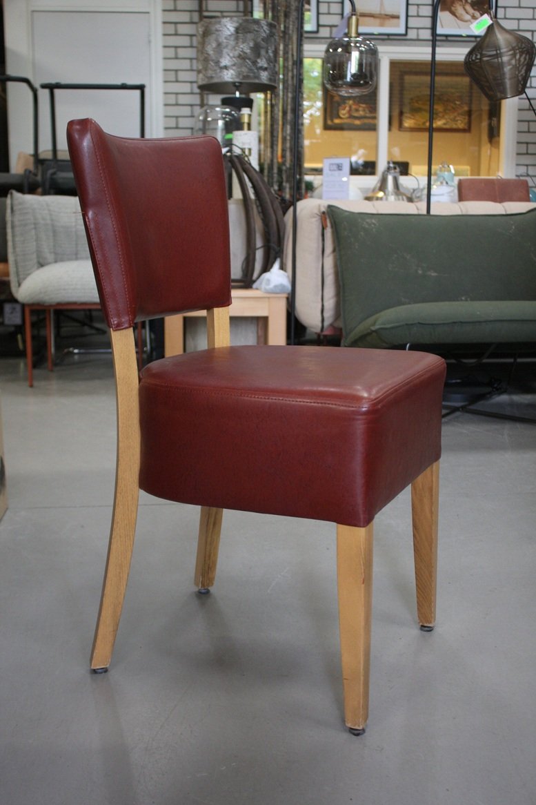 Eetkamerstoel Eva roodbruin - Afbeelding 3