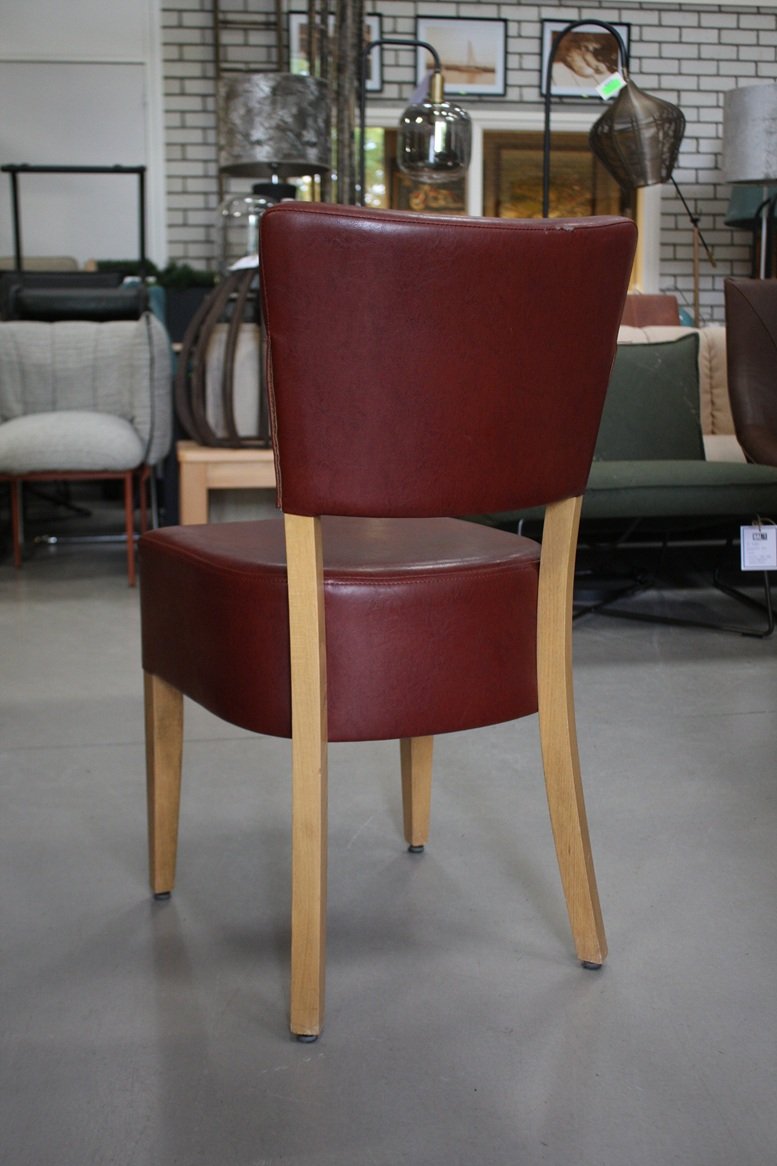 Eetkamerstoel Eva roodbruin - Afbeelding 2