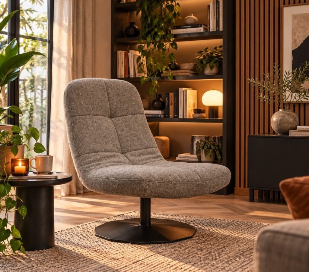 Fauteuil Lush Jess Design draaibaar (stof)