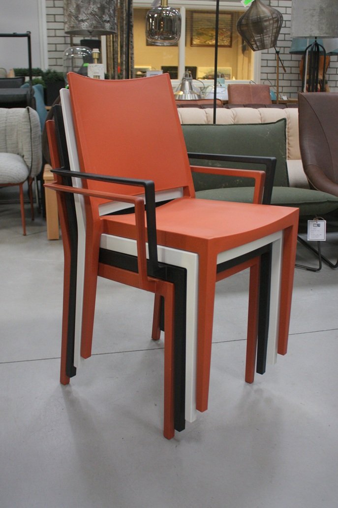 Stoel Floris met armleuning Brique - Afbeelding 4