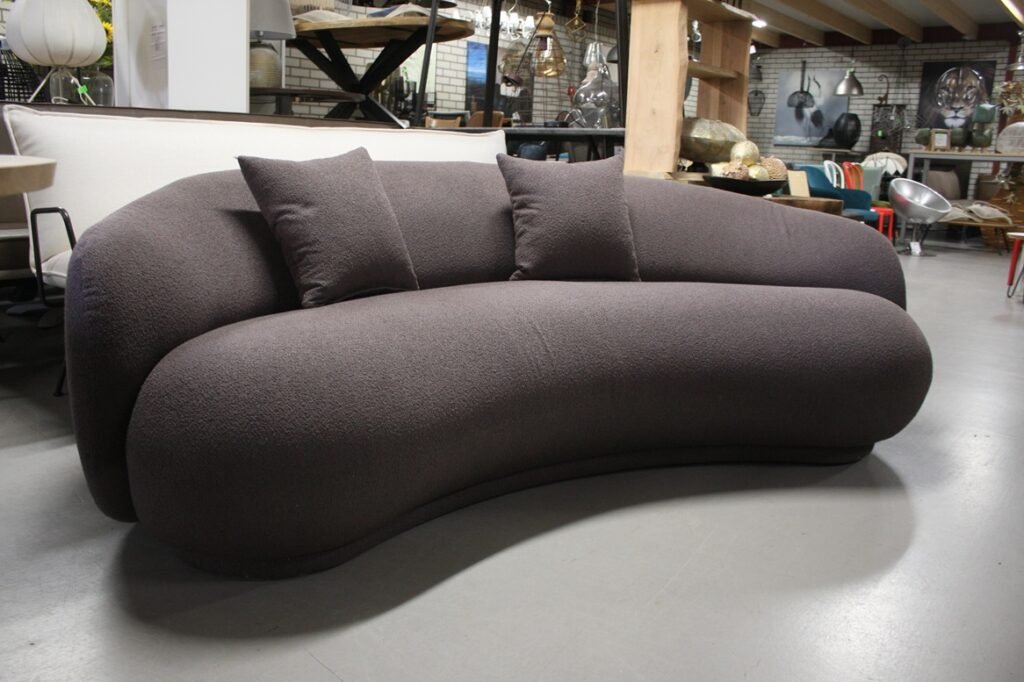 Bank organisch bruin Boucle