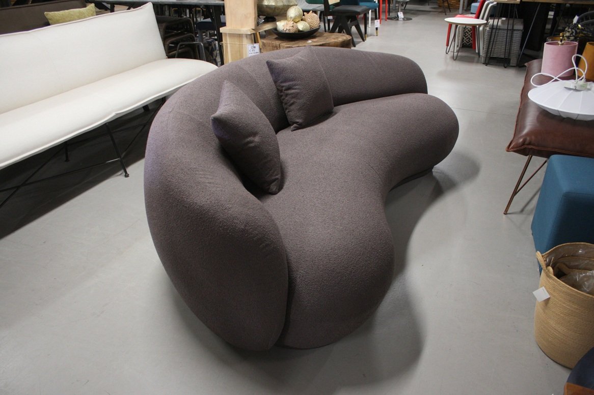 Bank organisch bruin Boucle - Afbeelding 3