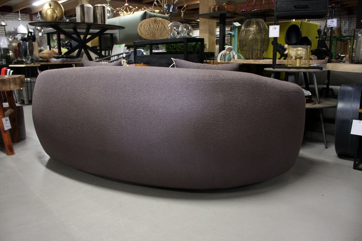 Bank organisch bruin Boucle - Afbeelding 4