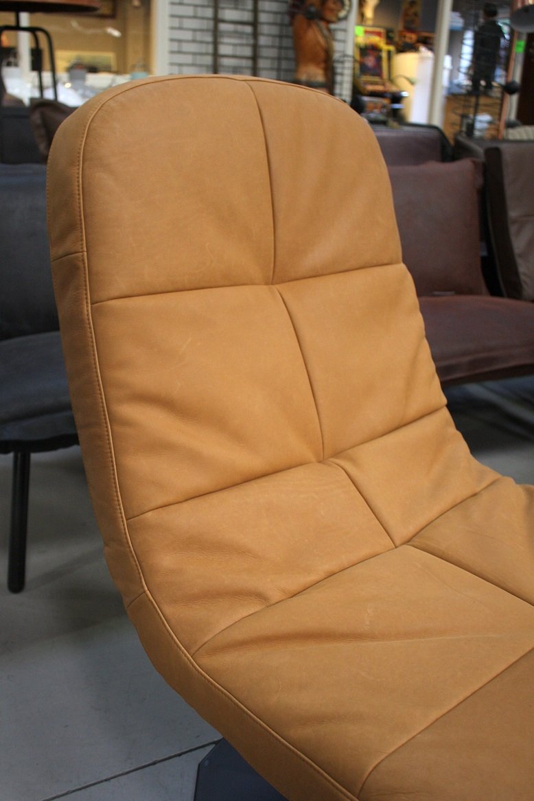 Fauteuil Lush Jess Design draaibaar (leer) - Afbeelding 4