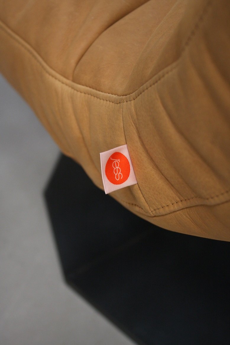 Fauteuil Lush Jess Design draaibaar (leer) - Afbeelding 3