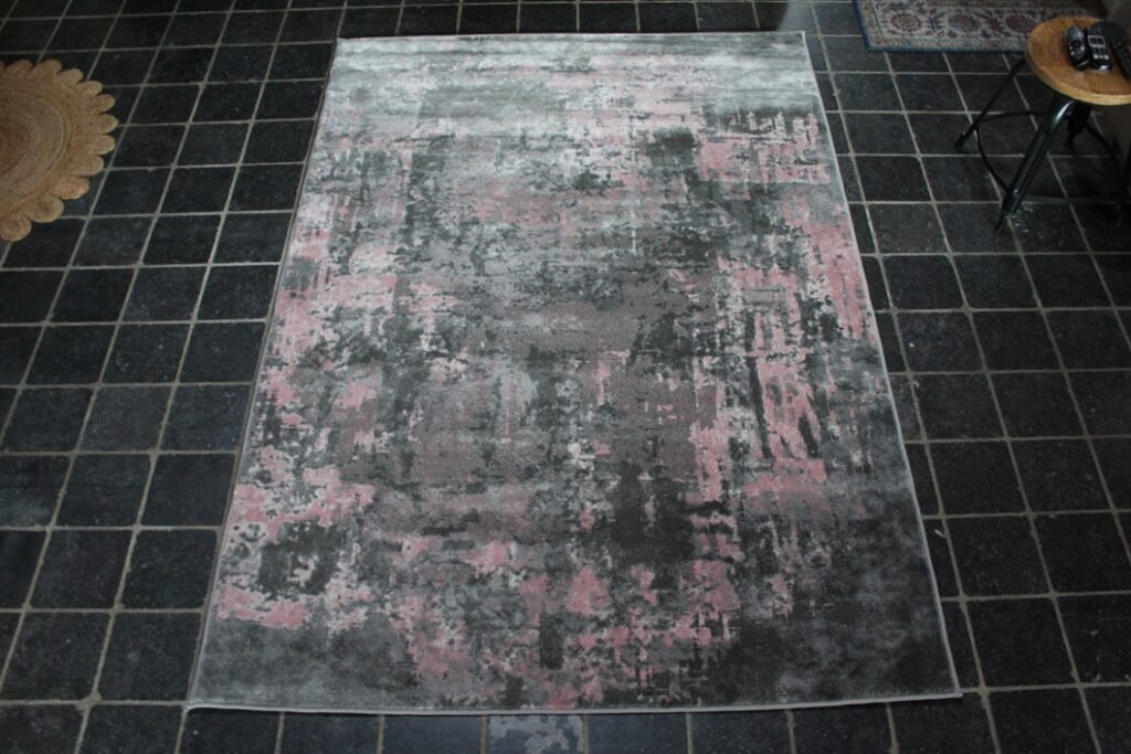 Vloerkleed Wonderlust grijs/roze 160x230