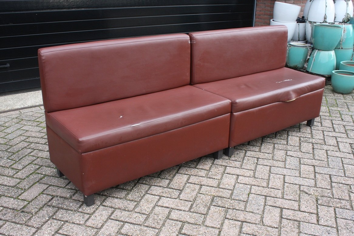 Wandbank skai bruin (6 delen) - Afbeelding 2