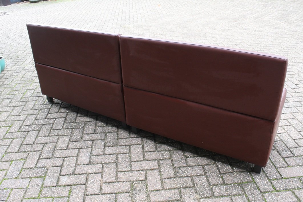 Wandbank skai bruin (6 delen) - Afbeelding 3