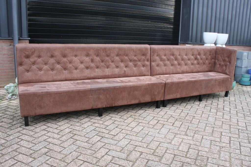 Eetkamerbank / wandbank Yacht 402 cm.