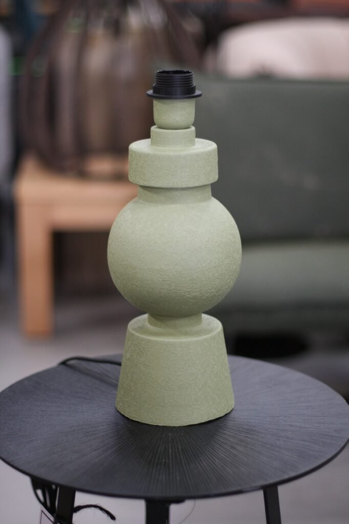 Tafellamp Bodiosa Light & Living olijfgroen Ø15