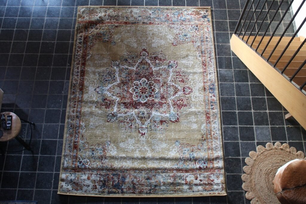 Vloerkleed Perzisch / vintage goud rood 200x280