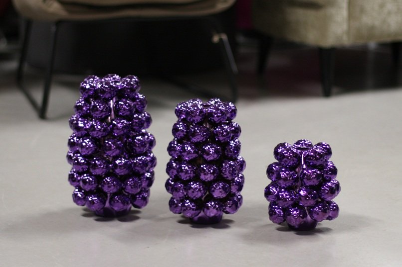 Vaas BUTANG paars Light & Living (set van 3)