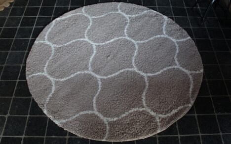 Vloerkleed Shaggy Salsa Beige Ø200