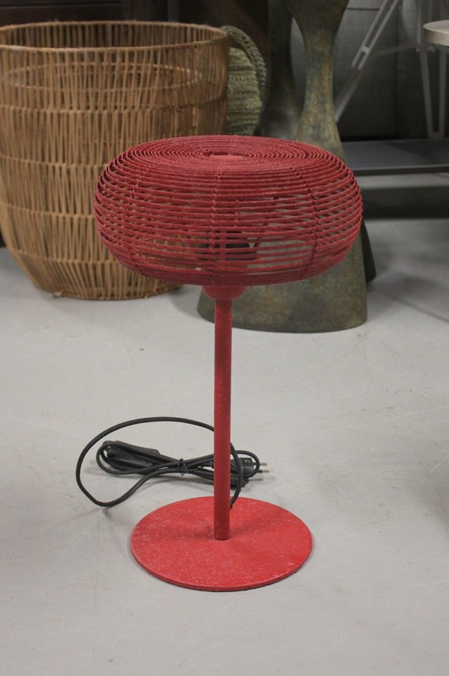 Tafellamp metaal rood