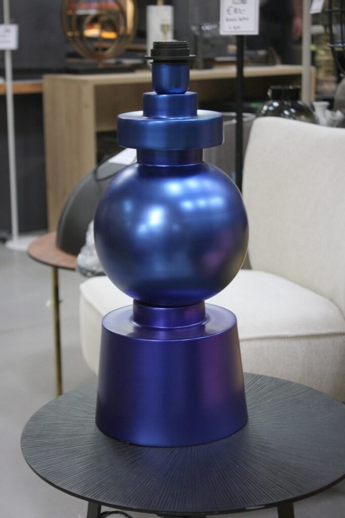 Tafellamp Bodiosa Light & Living blauw Ø18