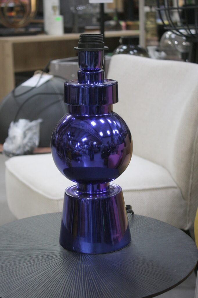 Tafellamp Bodiosa Light & Living blauw Ø15