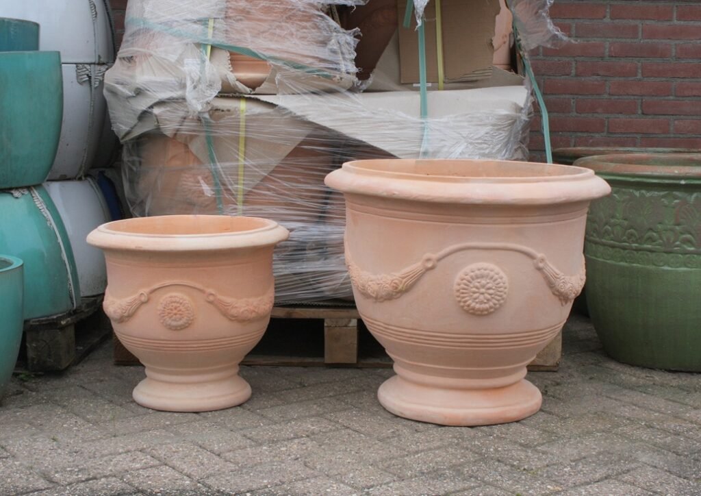 Bloempot Anduze stijl terracotta Ø60