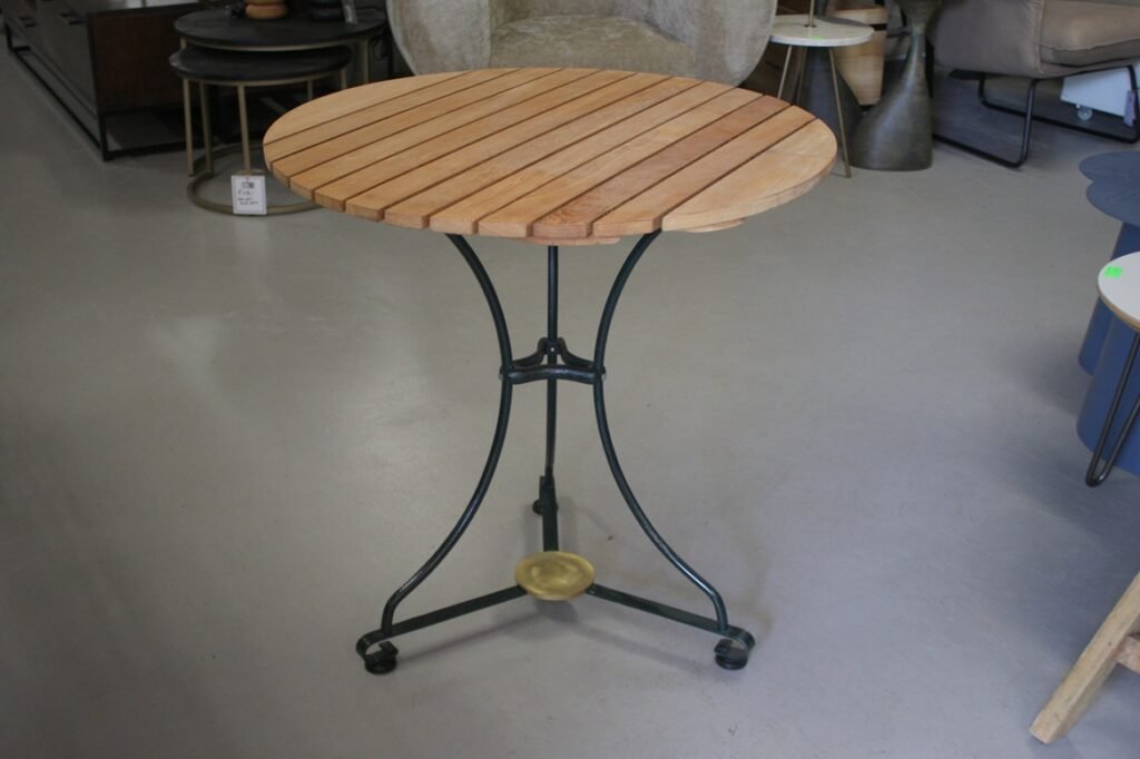 Terrastafel teakhout Ø75