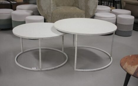 Salontafel Sadar wit (set van 2)
