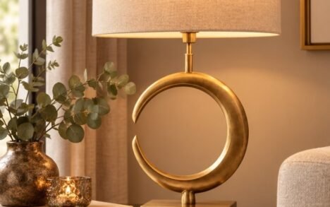Lampvoet LUNE antiek brons Light & Living