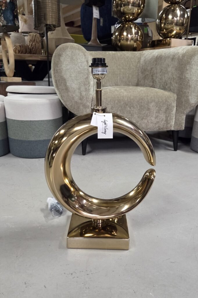 Lampvoet MAAN licht goud Light & Living