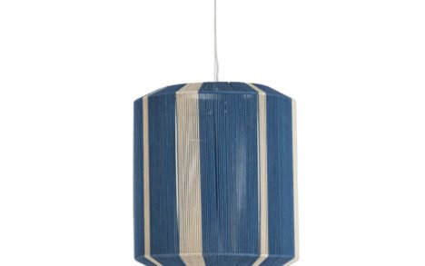 Hanglamp KOZANA creme + blauw Light & Living Ø36x43