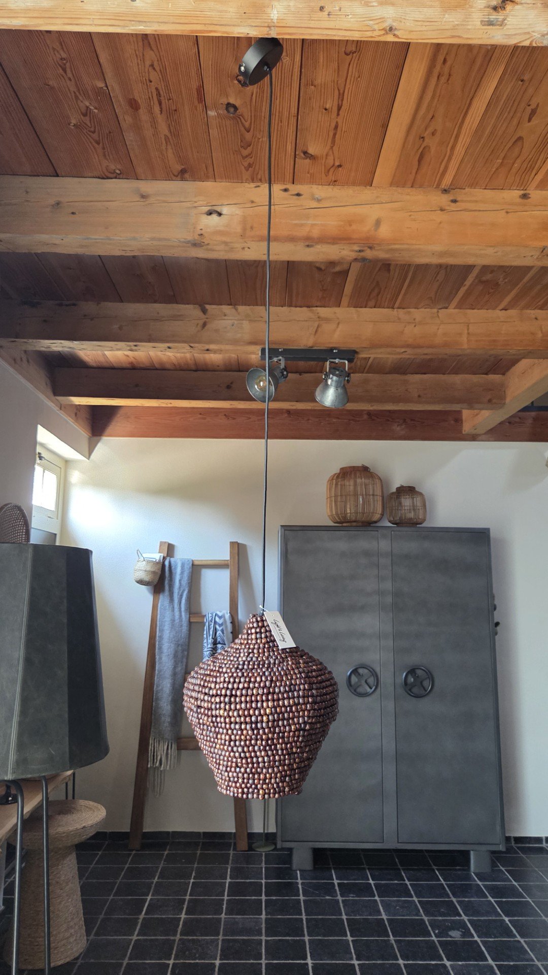 Hanglamp KALENGA Light & Living donkerbruin Ø28x30 - Afbeelding 4