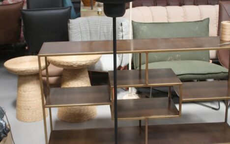 Vloerlamp zwart metaal