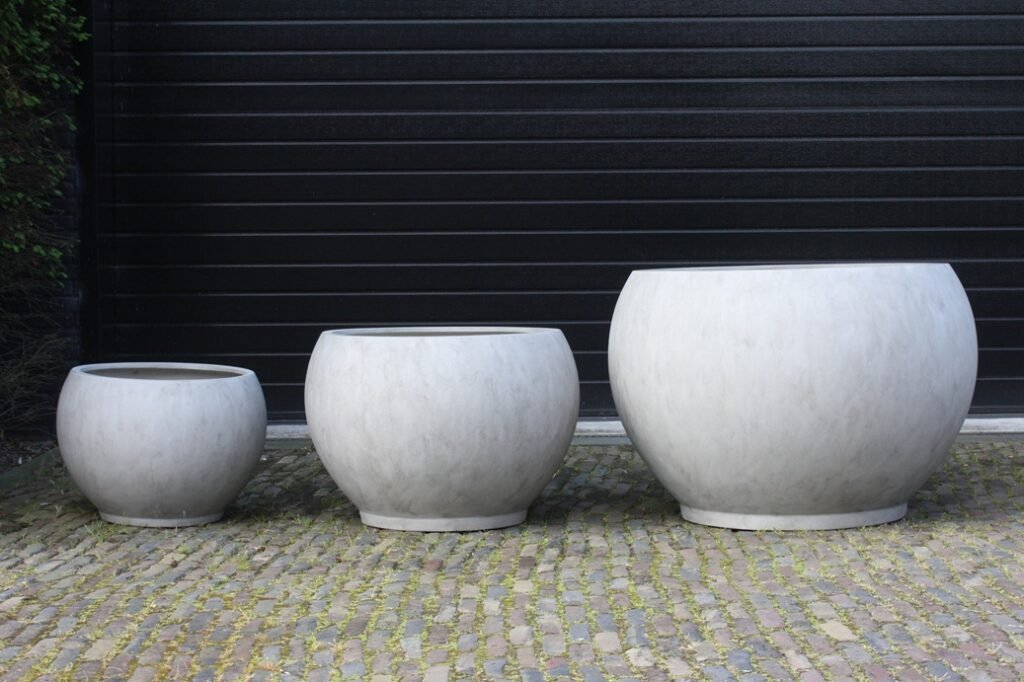 Bloempot Monika Fiberstone zand Ø110