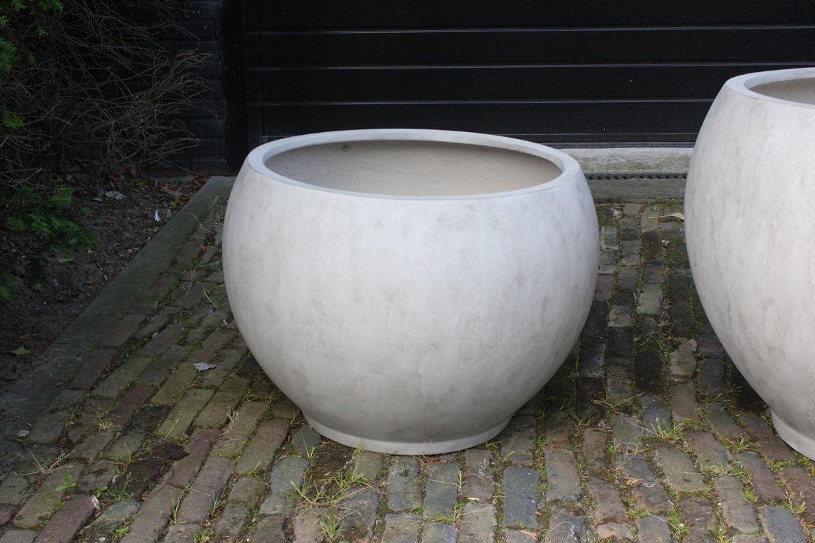 Bloempot Monika Fiberstone zand Ø63 - Afbeelding 2
