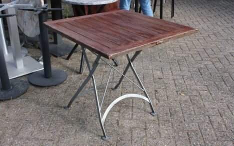 Terrastafel / klaptafel teakhout