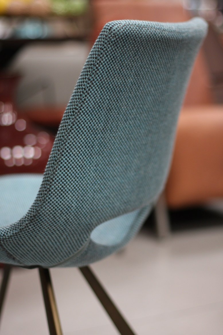 Eetkamerstoel Sophie stof blauw - Afbeelding 4