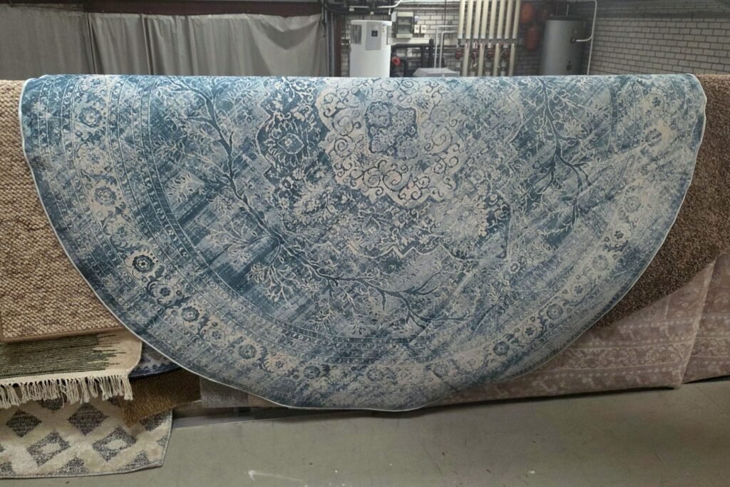 Vloerkleed Perzisch blauw Ø200