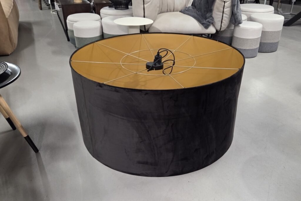 Hanglamp zwart velvet Ø100