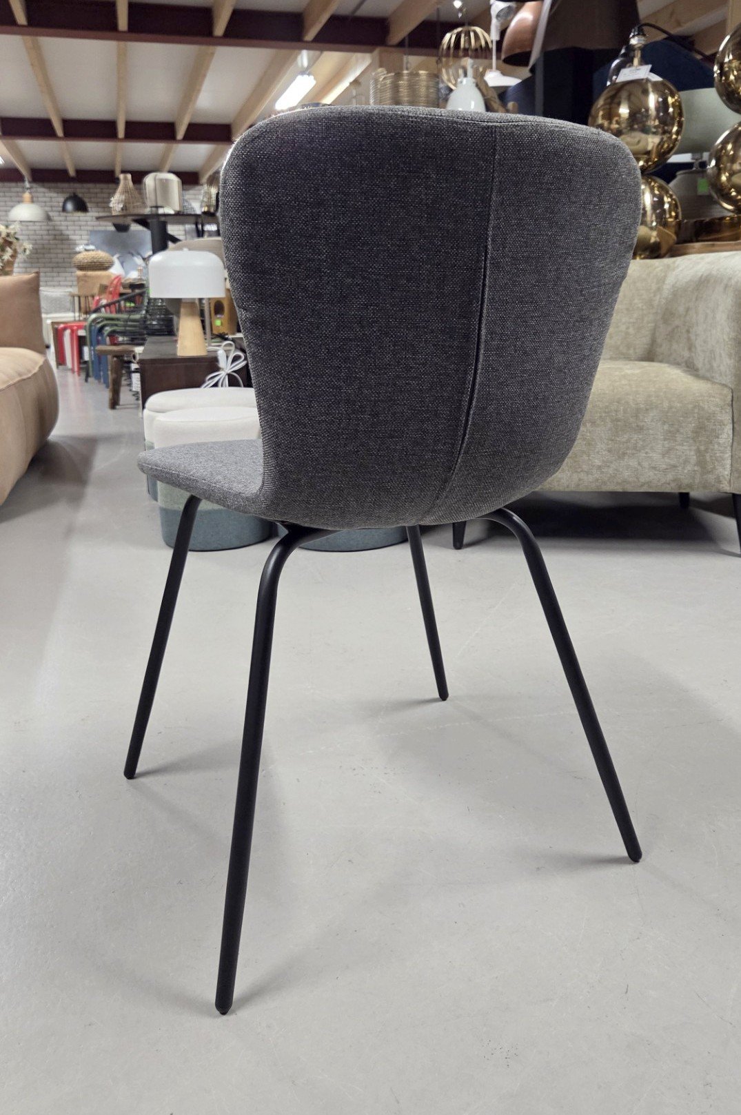 Eetkamerstoel Fenna antraciet Light & Living - Afbeelding 2