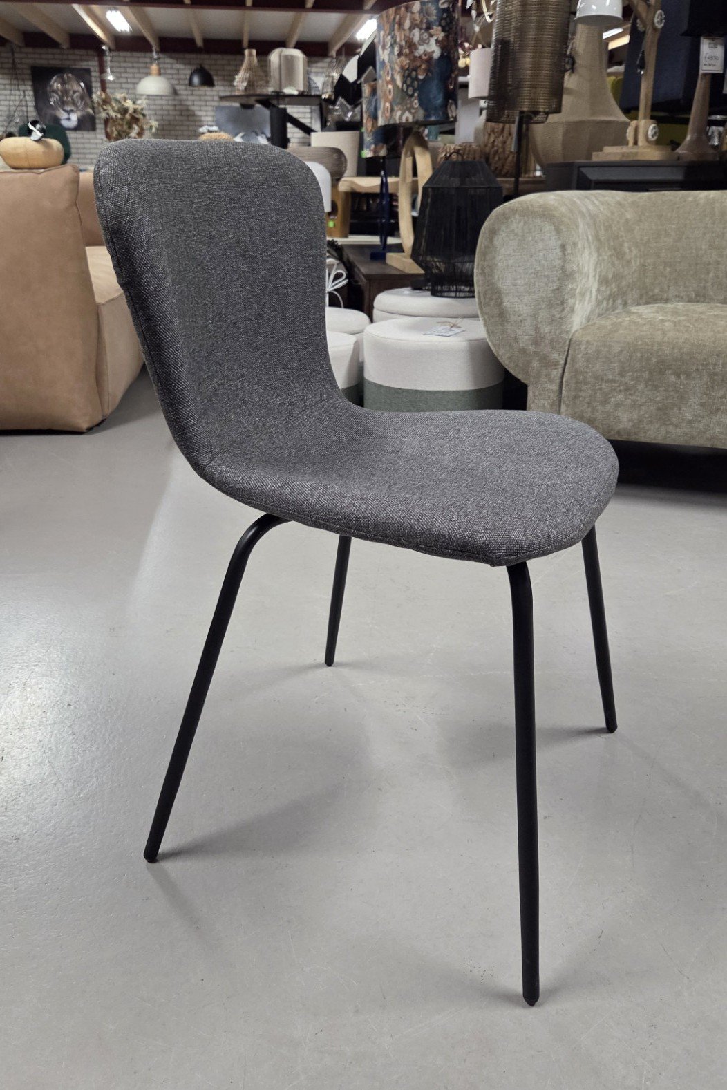 Eetkamerstoel Fenna antraciet Light & Living - Afbeelding 5