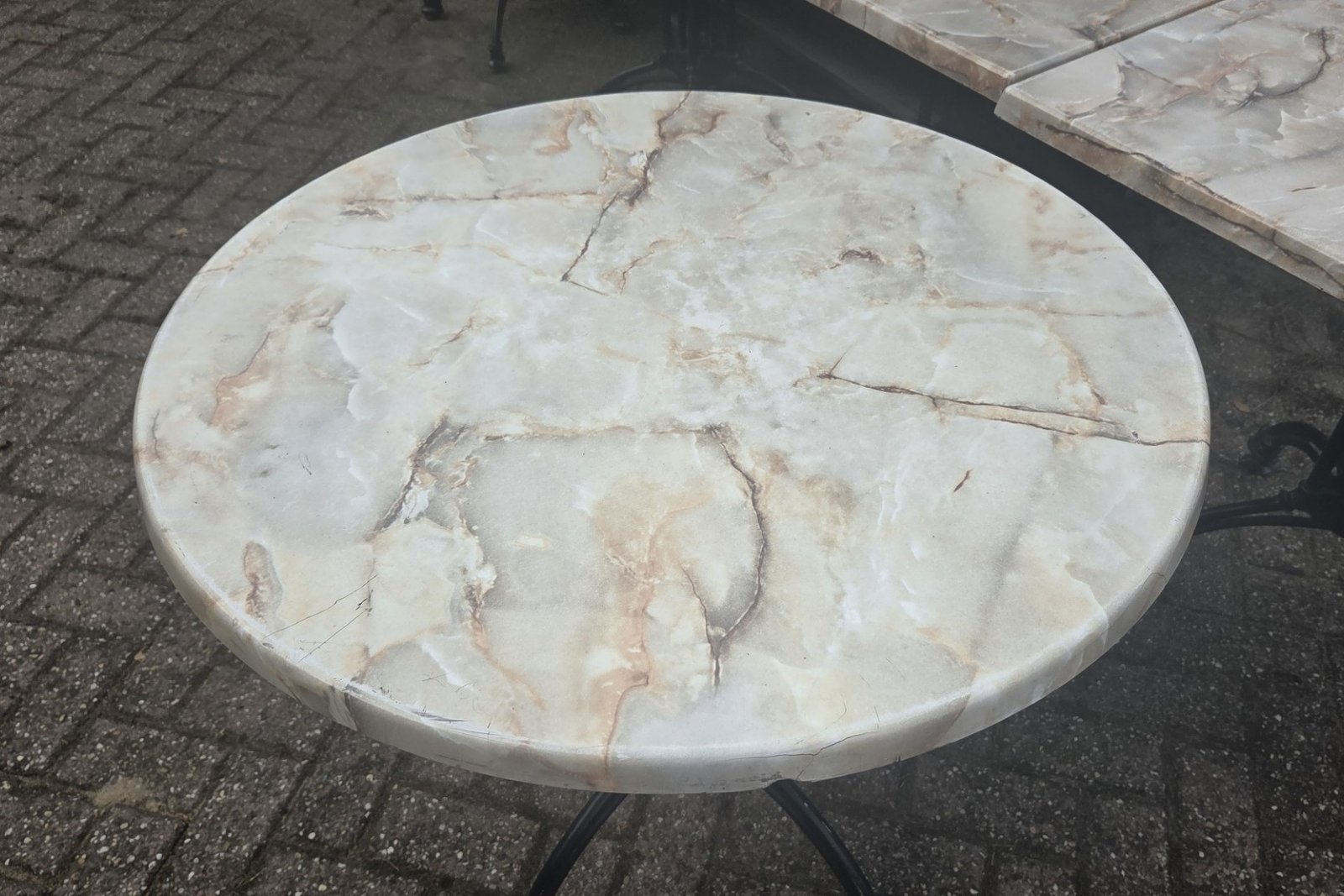 Terrastafel marmerdessin - Afbeelding 5
